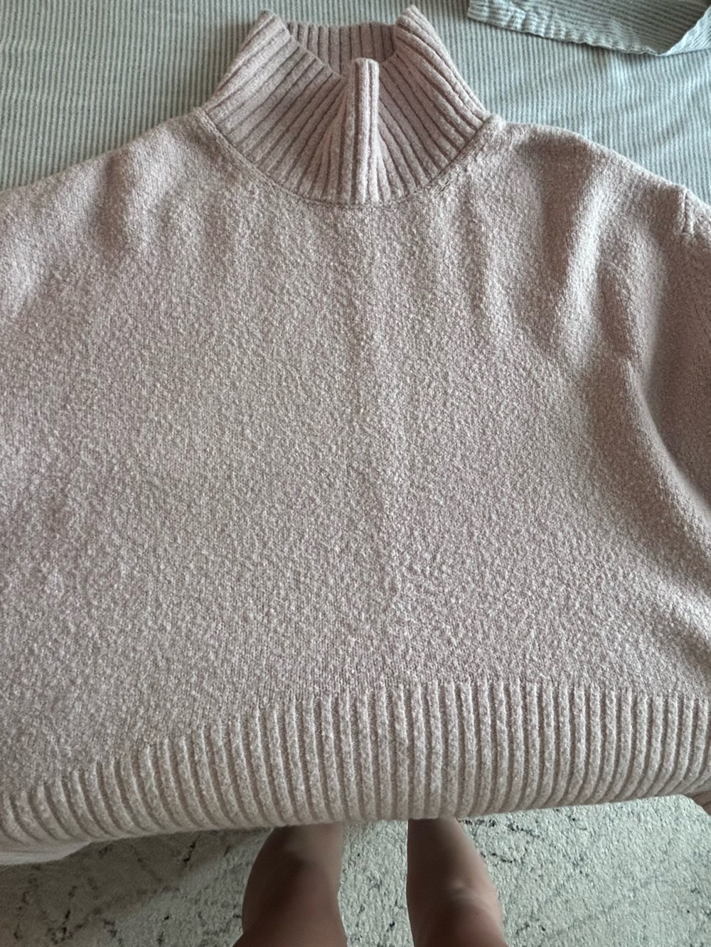 Christian Siriano Blush Pink Turtleneck Sweater